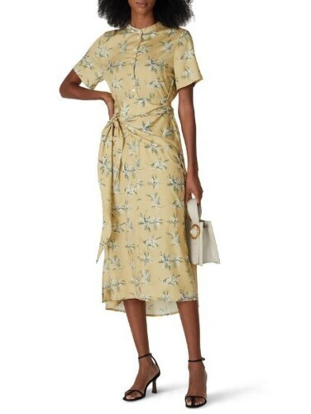 CAARA Lucca Dress - Floral Printed Crepe Dress - Size XL
